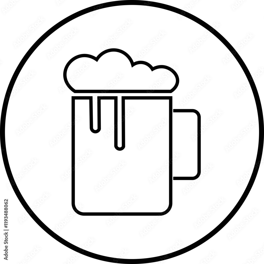Depiction of frothy beer mug icon isolated on transparent background. Ideal for pubs, breweries, and beer enthusiasts seeking vintage charm black line vector drink glass symbol Depiction of frothy beer mug icon isolated on transparent background. Ideal for pubs, breweries, and beer enthusiasts seeking vintage charm black line vector drink glass symbol