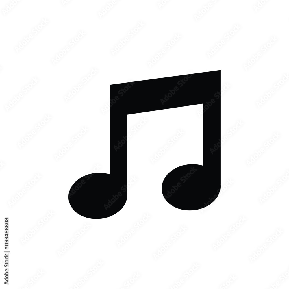 Music notes icon set, Music notes symbol, vector illustration Music notes icon set, Music notes symbol, vector illustration