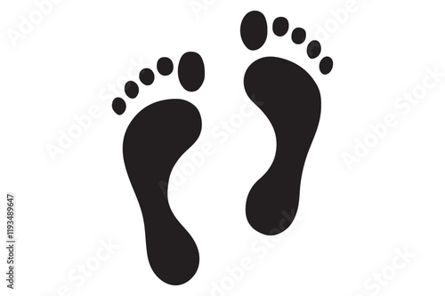 Footprints vector