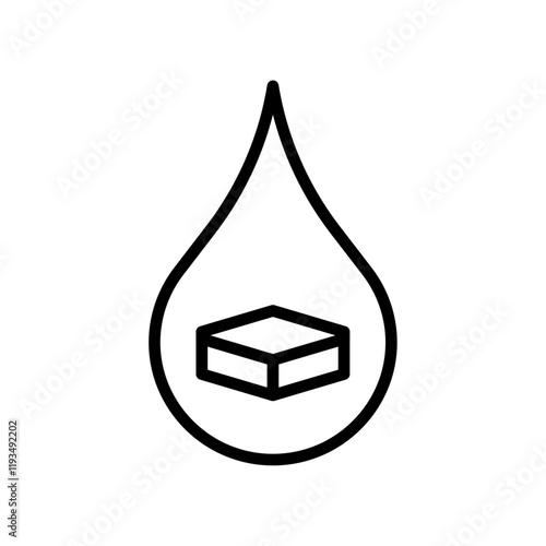 Blood sugar icon line art vector