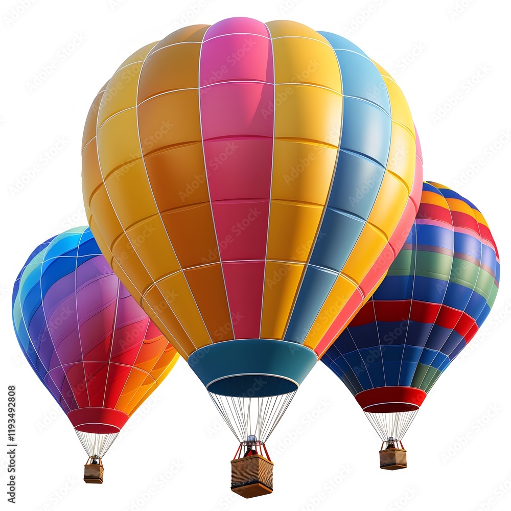 Obraz premium air baloons picture on white background