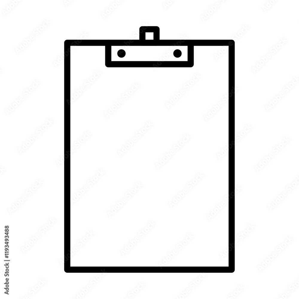 Clipboard icon line art vector Clipboard icon line art vector
