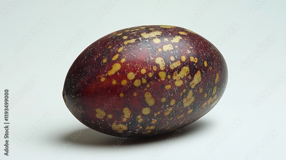 Fototapeta premium Colorful Painted Egg with Unique Patterns and Textures on Surface