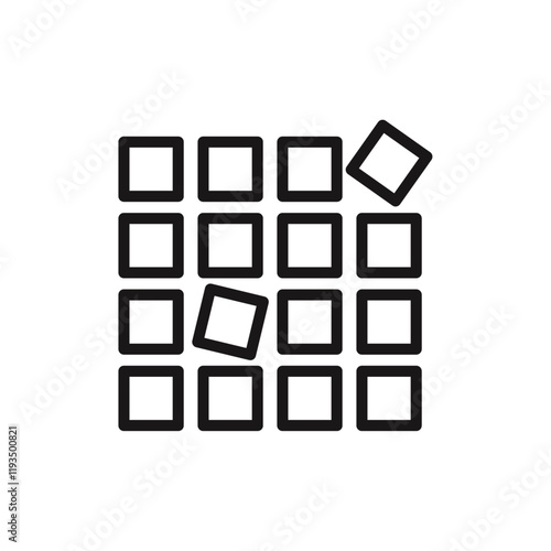 Off the Grid icon line art vector