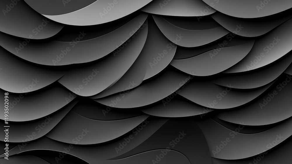 Abstract Black Gray Layers Wave Pattern Background Design Abstract Black Gray Layers Wave Pattern Background Design
