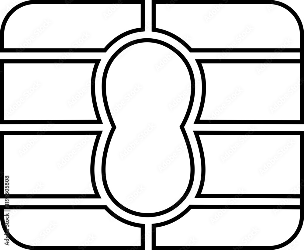 EMV chip icon. Line, glyph and filled outline, mobile telephone Microchip for bank plastic credit or debit charge or sim card. Digital Nfc technology. Contactless payment at terminals and ATMs. EMV chip icon. Line, glyph and filled outline, mobile telephone Microchip for bank plastic credit or debit charge or sim card. Digital Nfc technology. Contactless payment at terminals and ATMs.
