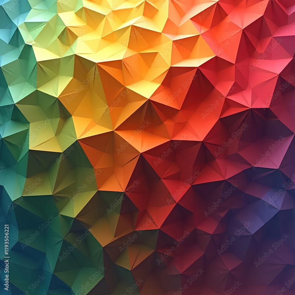 Abstract colorful geometric background. Vibrant triangular pattern with gradient hues. Abstract colorful geometric background. Vibrant triangular pattern with gradient hues.