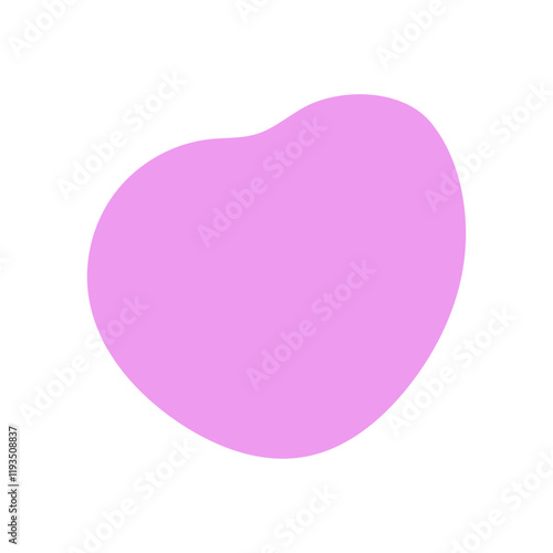 Pink cute blob shape