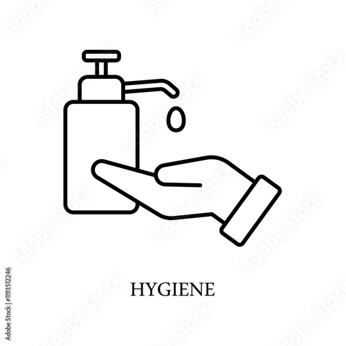 Icon a HYGIENE, isolated against a clean background.
