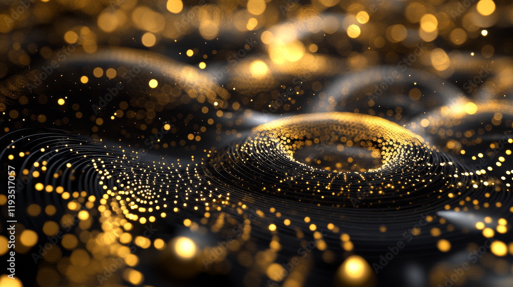 The case of particles. The case consists of circles and points. Vector illustration. The case of particles. The case consists of circles and points. Vector illustration.