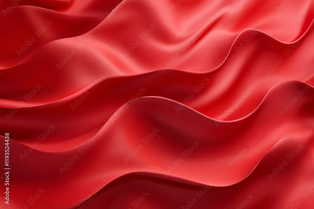 Obraz premium Red silk satin fabric background.