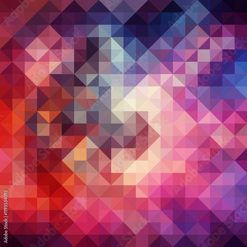 Colorful polygonal abstract background. Low poly effect. Polygon backdrop.