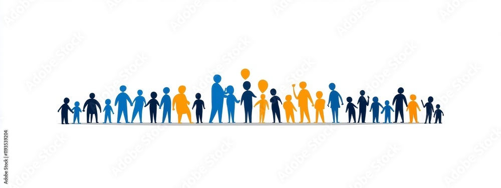 A diverse group of colorful silhouette figures representing unity, friendship, and celebration in a vibrant setting A diverse group of colorful silhouette figures representing unity, friendship, and celebration in a vibrant setting