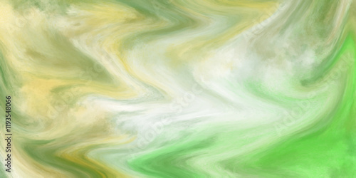 Green marbles liquid wavy abstract background. Color splash liquidity pattern die. two and three themed colored illustration background for design
