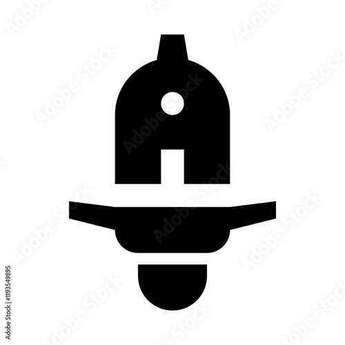 Electric Unicycle Wheel Solid Icon
