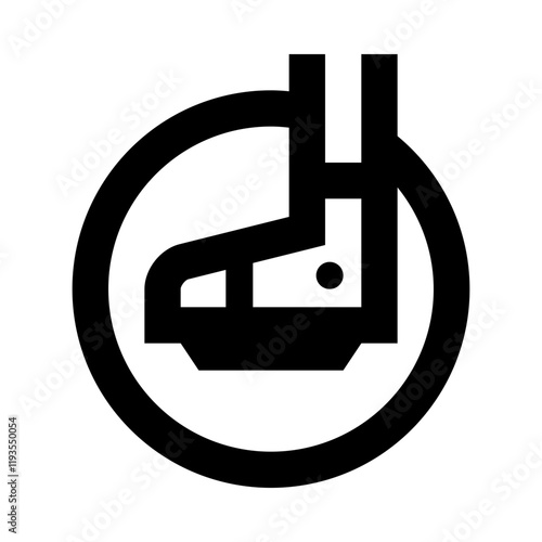 Electric Unicycle Wheel Line Icon