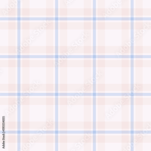 Subtle pastel plaid pattern in soft pink and blue hues.  Perfect for backgrounds, textiles, websites, and stationery.  Elegant and versatile design for various applications.