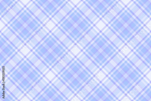 Hipster plaid tartan textile, silky seamless check vector. Sample texture background pattern fabric in blue and white colors.