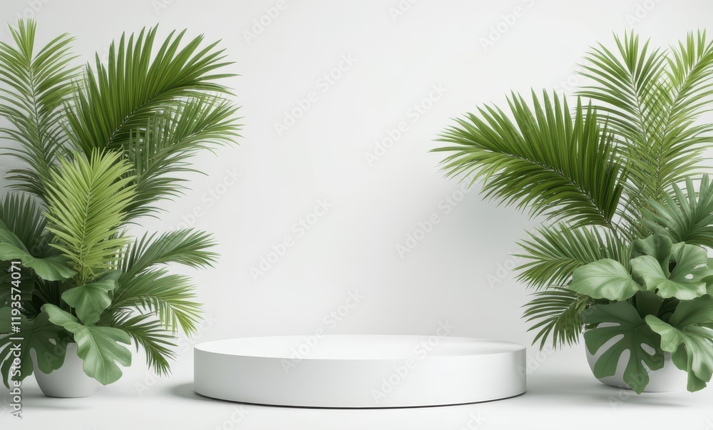 Minimalist setup with lush green plants Minimalist setup with lush green plants