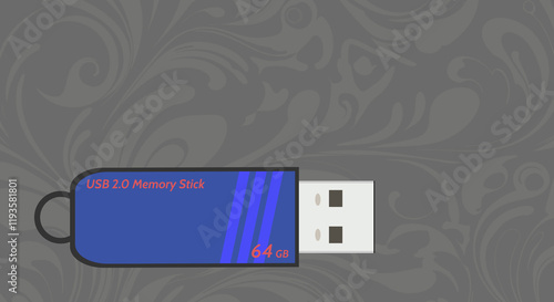 A simple usb flash drive design.