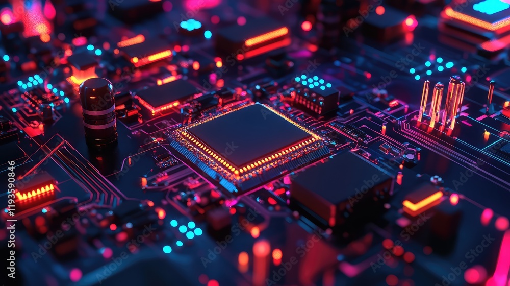 High-tech quantum error correction setup, showing quantum algorithms applying error-correcting codes to stabilize quantum circuits and qubits High-tech quantum error correction setup, showing quantum algorithms applying error-correcting codes to stabilize quantum circuits and qubits