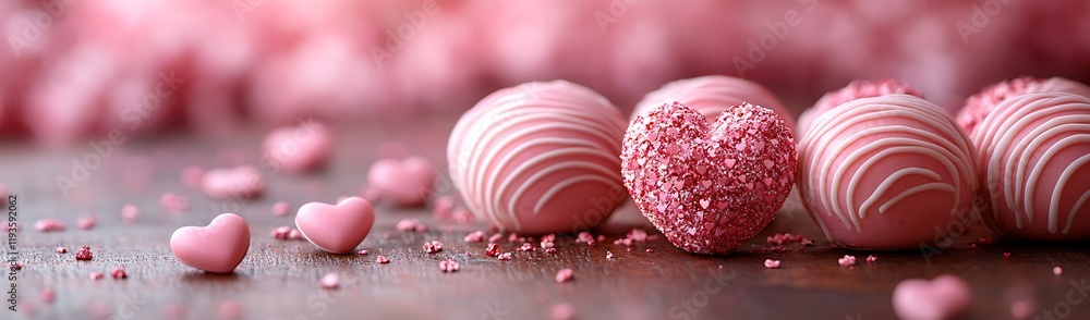 Obraz premium Pink Candy on a Table