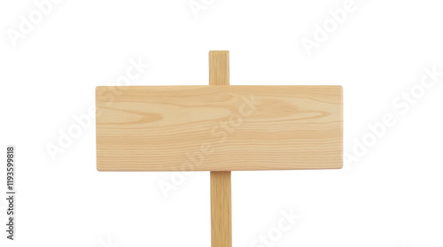 Wooden sign for signage or message