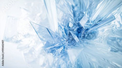 Colorful abstract 3d background in white and blue