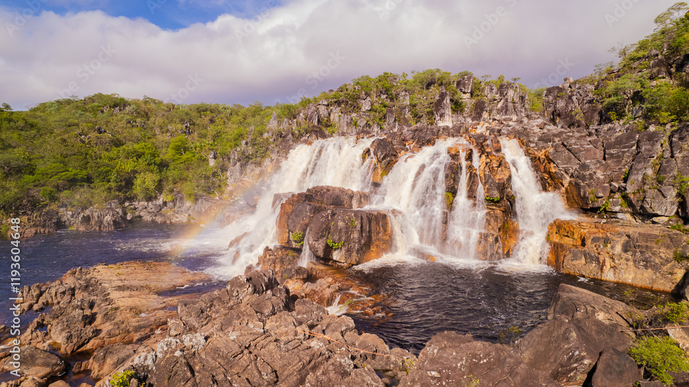 Fototapeta premium waterfall in park