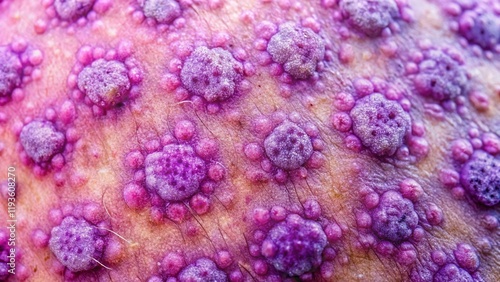 Microscopic View of Lichen Planus Skin Lesions:  Detailed Analysis of its Characteristic Features and Symptoms photo