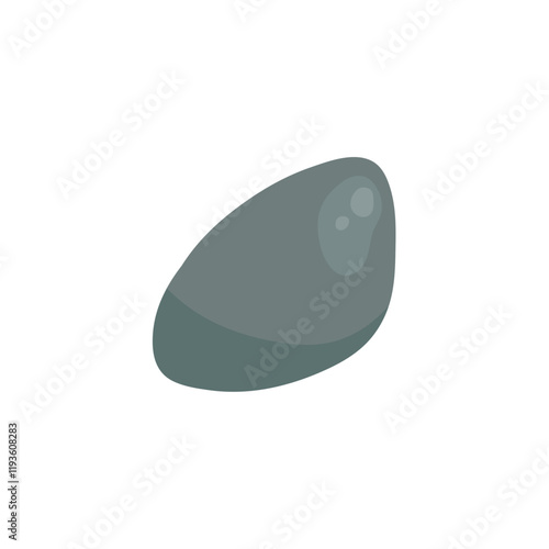 Pebble stones. Beach pebbles shape. Sea or river pebbles. Vector illustration.