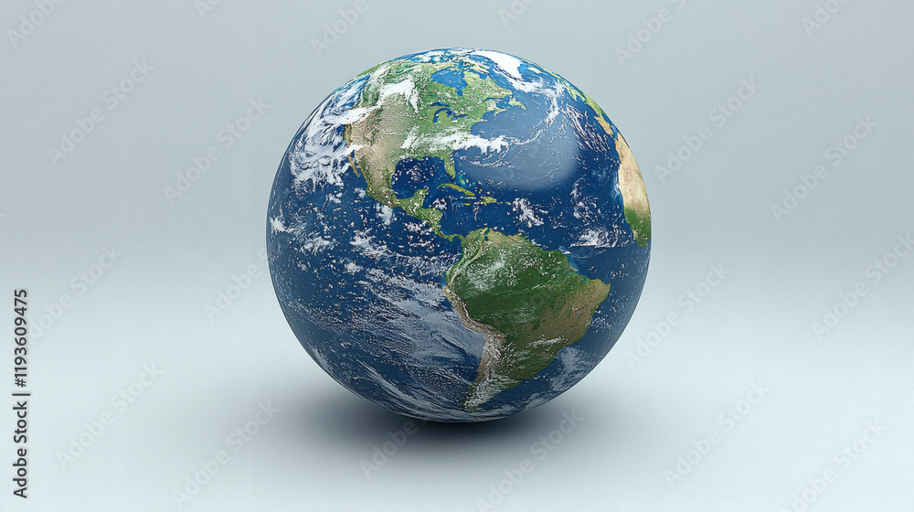 Our Blue Marble: A 3D rendering of planet Earth, showcasing continents, oceans, and swirling clouds, symbolizing the beauty and fragility of our world. Our Blue Marble: A 3D rendering of planet Earth, showcasing continents, oceans, and swirling clouds, symbolizing the beauty and fragility of our world.