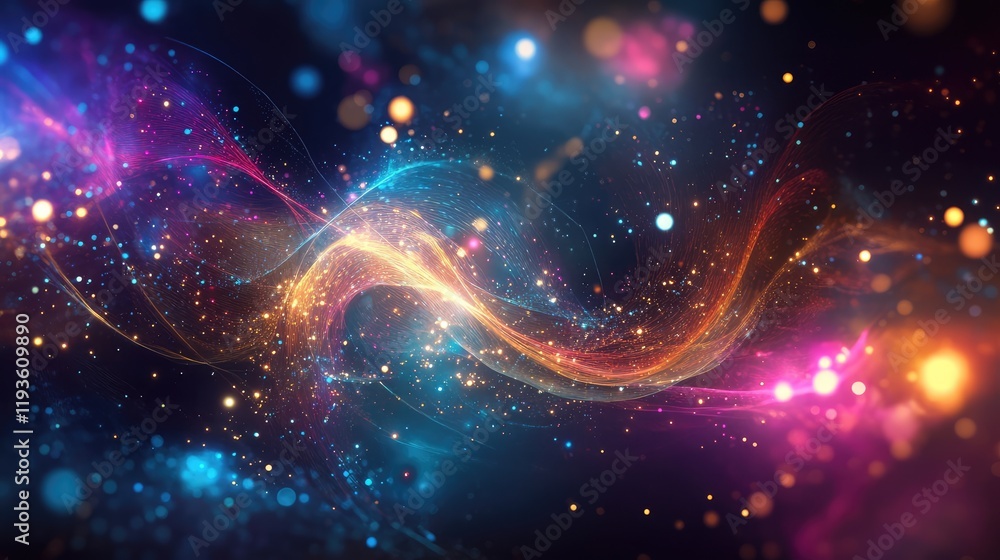 Fototapeta premium Quantum algorithms in healthcare, working with electronic health records (EHR) to optimize patient care and treatment plans