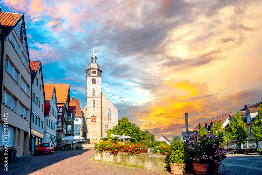 Fototapeta premium Altstadt, Boeblingen, Deutschland 