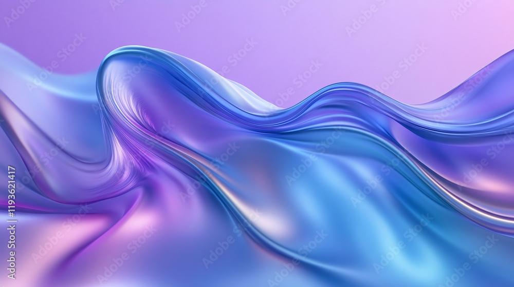 Obraz premium Abstract dynamic wave motion purple and blue background. futuristic gradient wallpaper, wavy fluid modern banner illustration, bright curve flow, trendy poster, neon style.