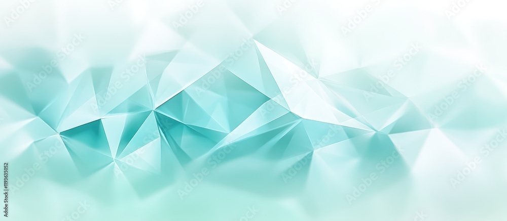 Obraz premium Abstract teal polygon background.