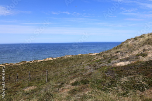 Blick auf die Küstenlandschaft bei Kampen auf der Nordfriesischen Insel Sylt