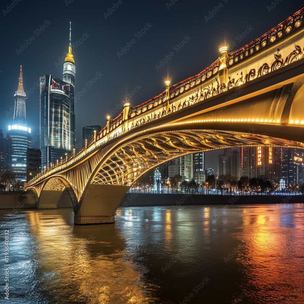 Obraz premium bridge at night