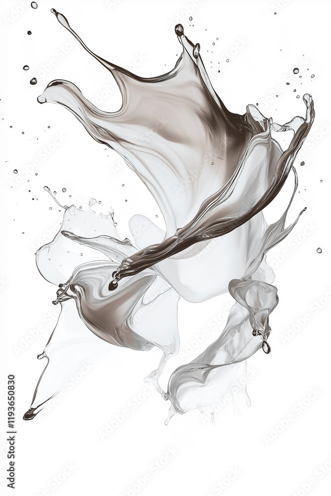 A dynamic abstract splash. For design of advertising effects A dynamic abstract splash. For design of advertising effects