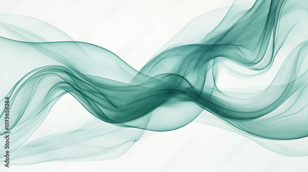 Fototapeta premium Abstract swirls of green and blue