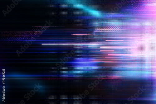 A dynamic abstract background showcasing vibrant blue and purple light streaks. Ideal for themes of technology, speed, and innovation, creating an energetic visual effect. photo