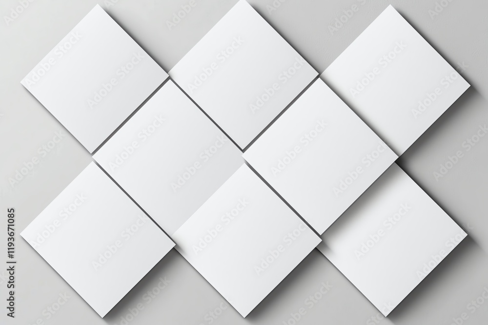 A modern and minimalistic arrangement of white tiles on a gray background, ideal for backgrounds, design projects, or as a canvas for graphic elements and creative concepts. A modern and minimalistic arrangement of white tiles on a gray background, ideal for backgrounds, design projects, or as a canvas for graphic elements and creative concepts.