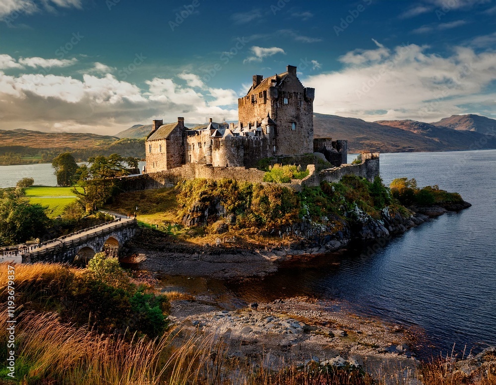Ancient Medieval Fantasy Castle in Europe Ancient Medieval Fantasy Castle in Europe