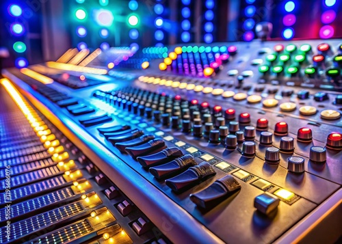 Professional Audio Control Panel for 4K Video Production - Modern Studio Equipment