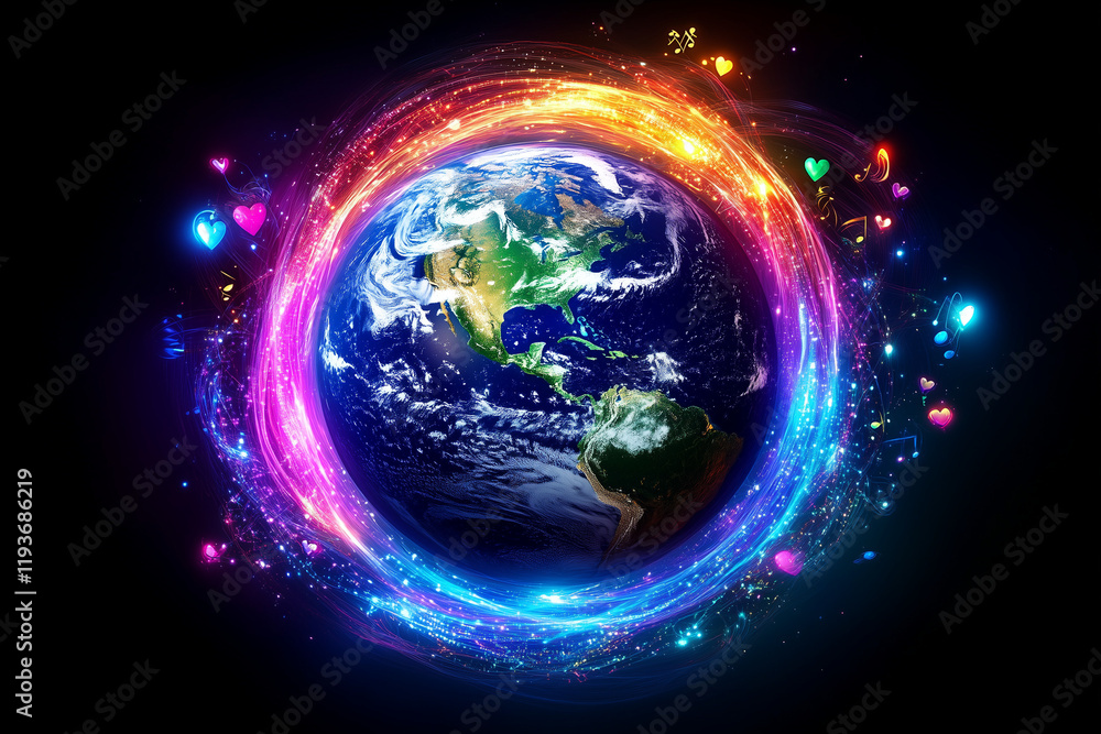 Obraz premium earth with space