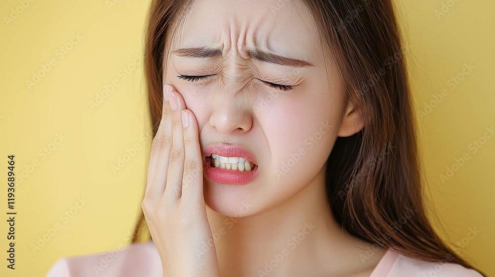 Woman Experiencing Severe Toothache Pain Woman Experiencing Severe Toothache Pain