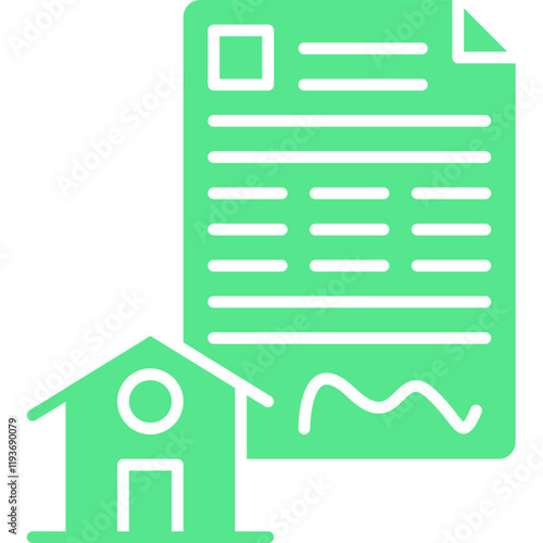 Mortgage Loan icon single vector illustration