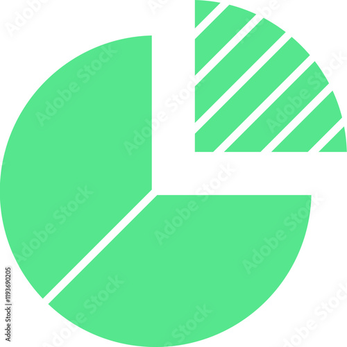 Share Market Analysis icon single vector illustration