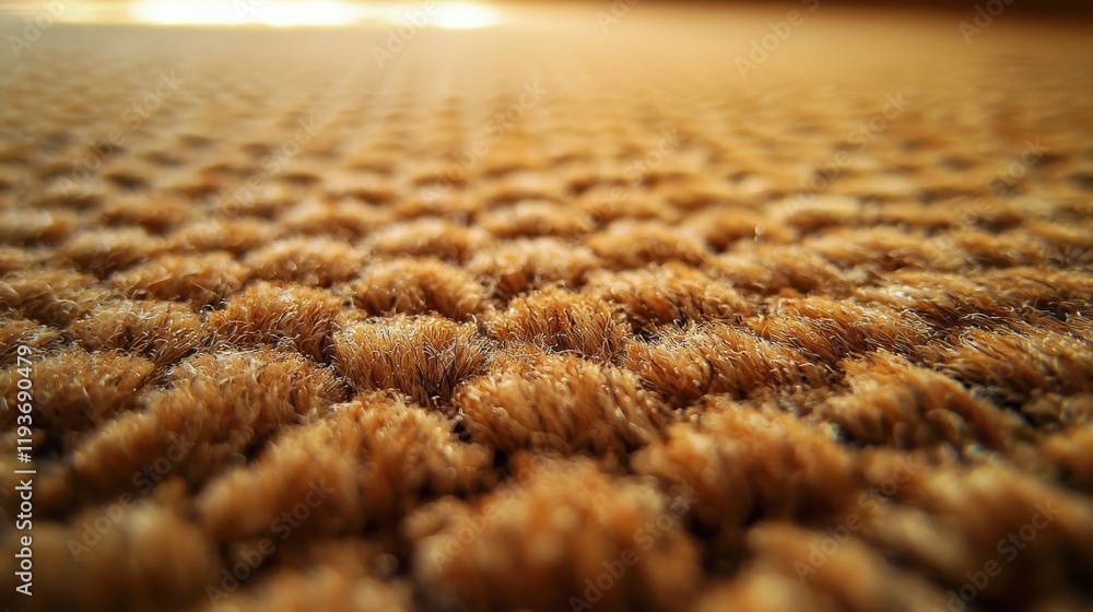 The photograph depicts a close-up view of a golden brown carpet, highlighting its rich texture and warm tones, exuding a sense of comfort and luxury. The photograph depicts a close-up view of a golden brown carpet, highlighting its rich texture and warm tones, exuding a sense of comfort and luxury.