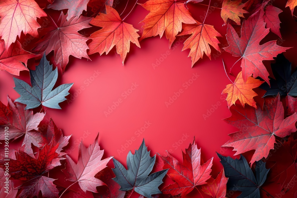 Vibrant Maple Leaf Poster to Celebrate Canada's Victoria Day Holiday Vibrant Maple Leaf Poster to Celebrate Canada's Victoria Day Holiday
